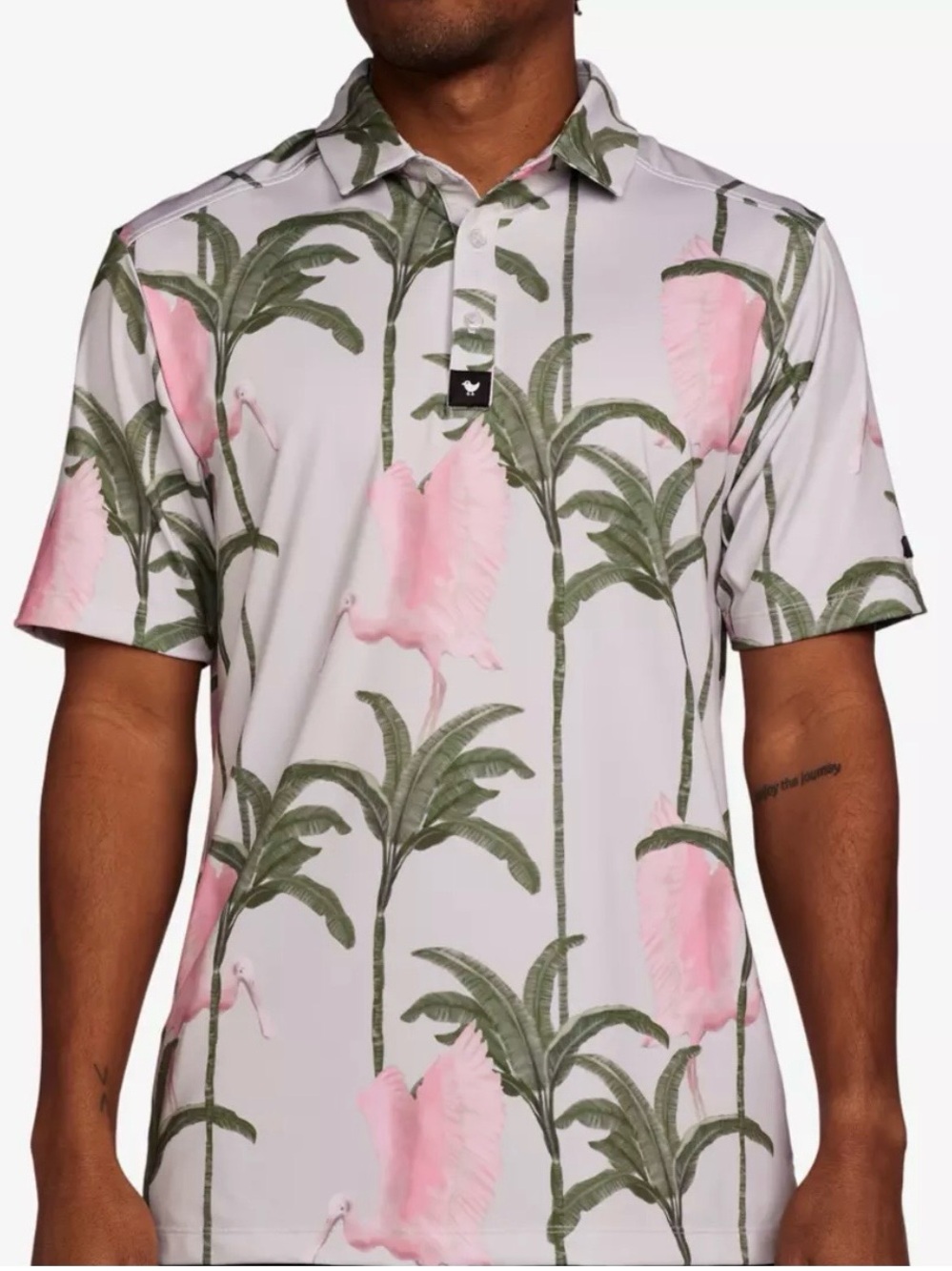 Bad Birdie‎ | Flamingo Low Golf Polo | Medium | Like new!!